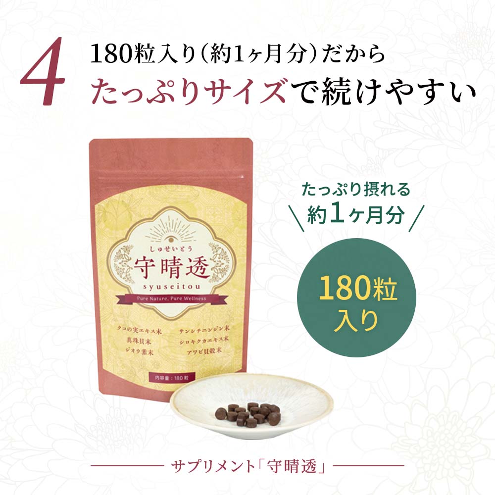 【定期宅配】イマココ・ストア 守晴透(しゅせいとう) 和漢の知恵でクリアな毎日をサポート 180粒