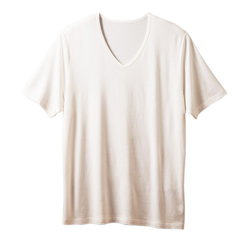 TAKEFU(竹布)メンズVネックTシャツ｜抗菌性と吸水性を持ちアトピー