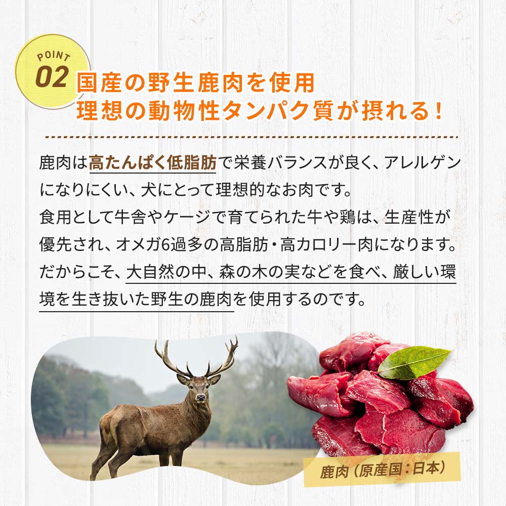 定期宅配】[少量タイプ]DOG STANCE 鹿肉麹熟成｜ドッグフード