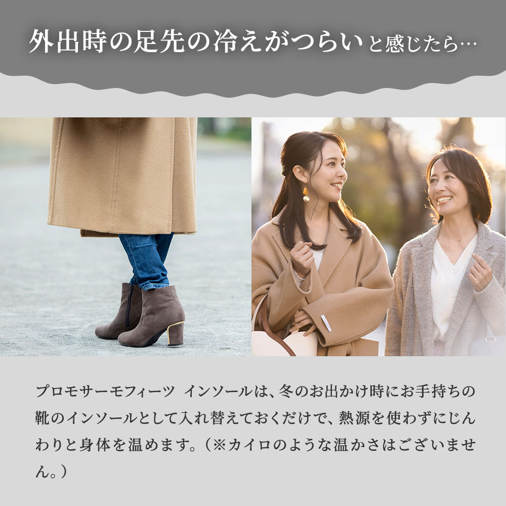 ブラックシリカ プロモサーモフィーツ インソール｜遠赤外線マット