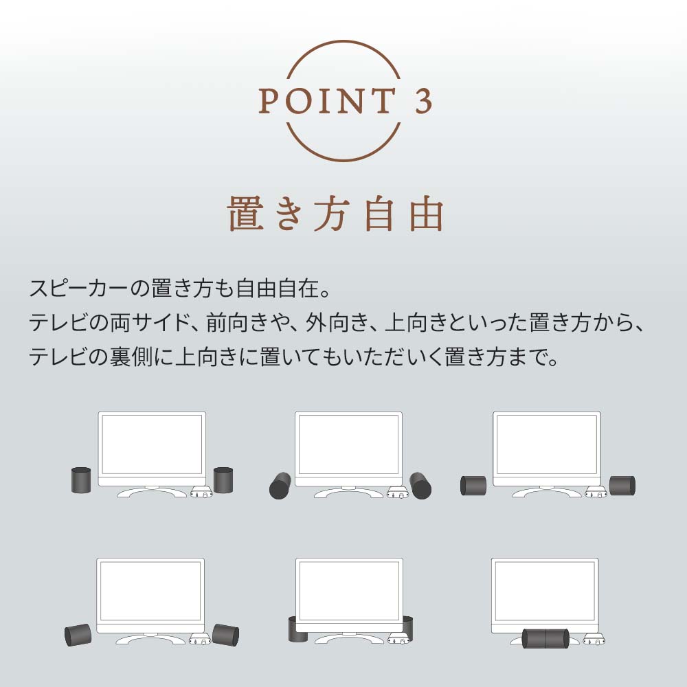 テレビ用波動スピーカー MTVS