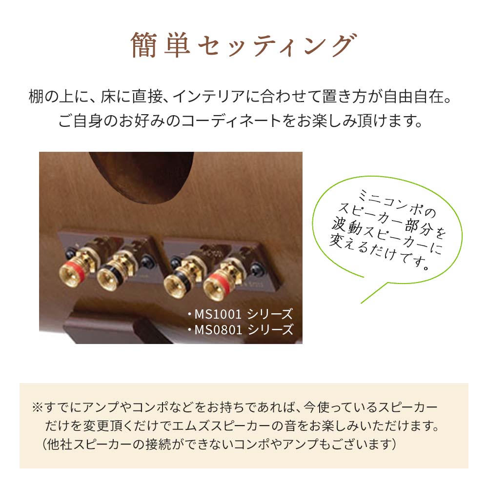 波動スピーカー RS0802 着脱式カバーつき