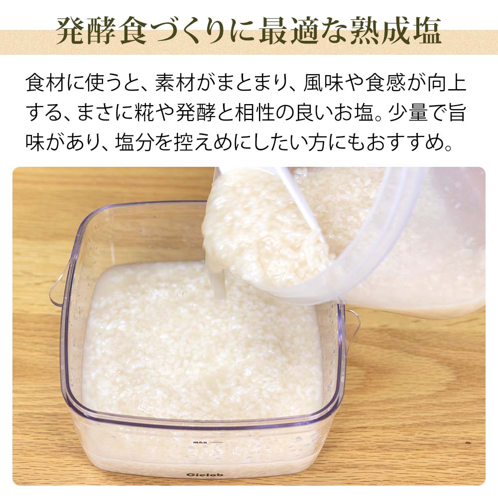 熟成塩 塩こうじ作りに最適