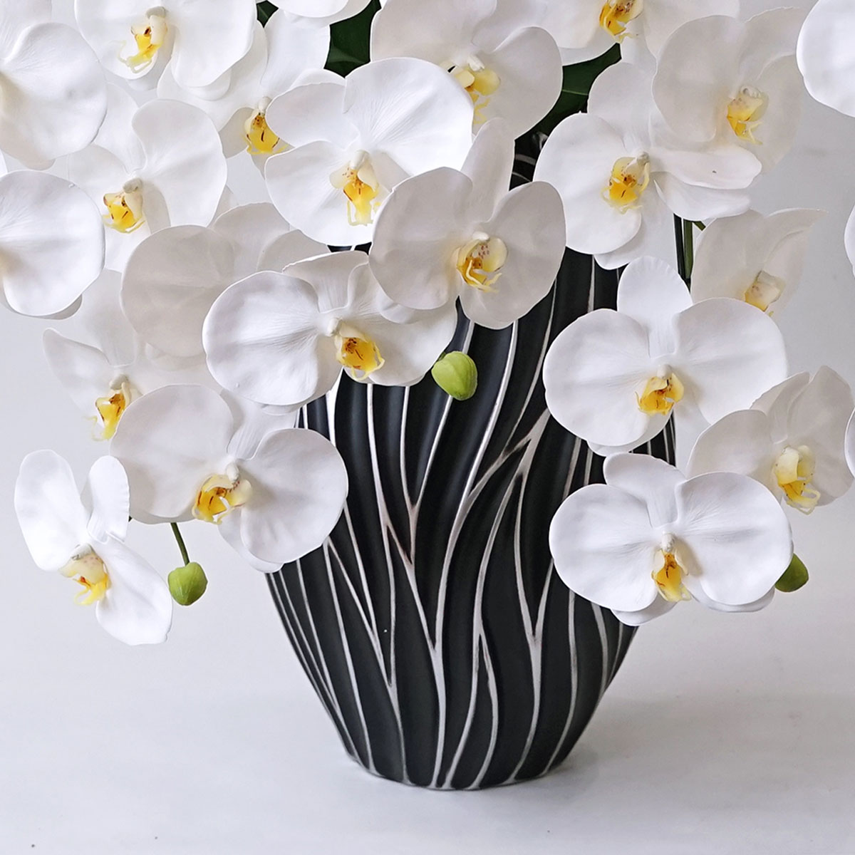 胡蝶蘭鉢 はくらん[06] 5本立ち 80輪 アーティフィシャルフラワー