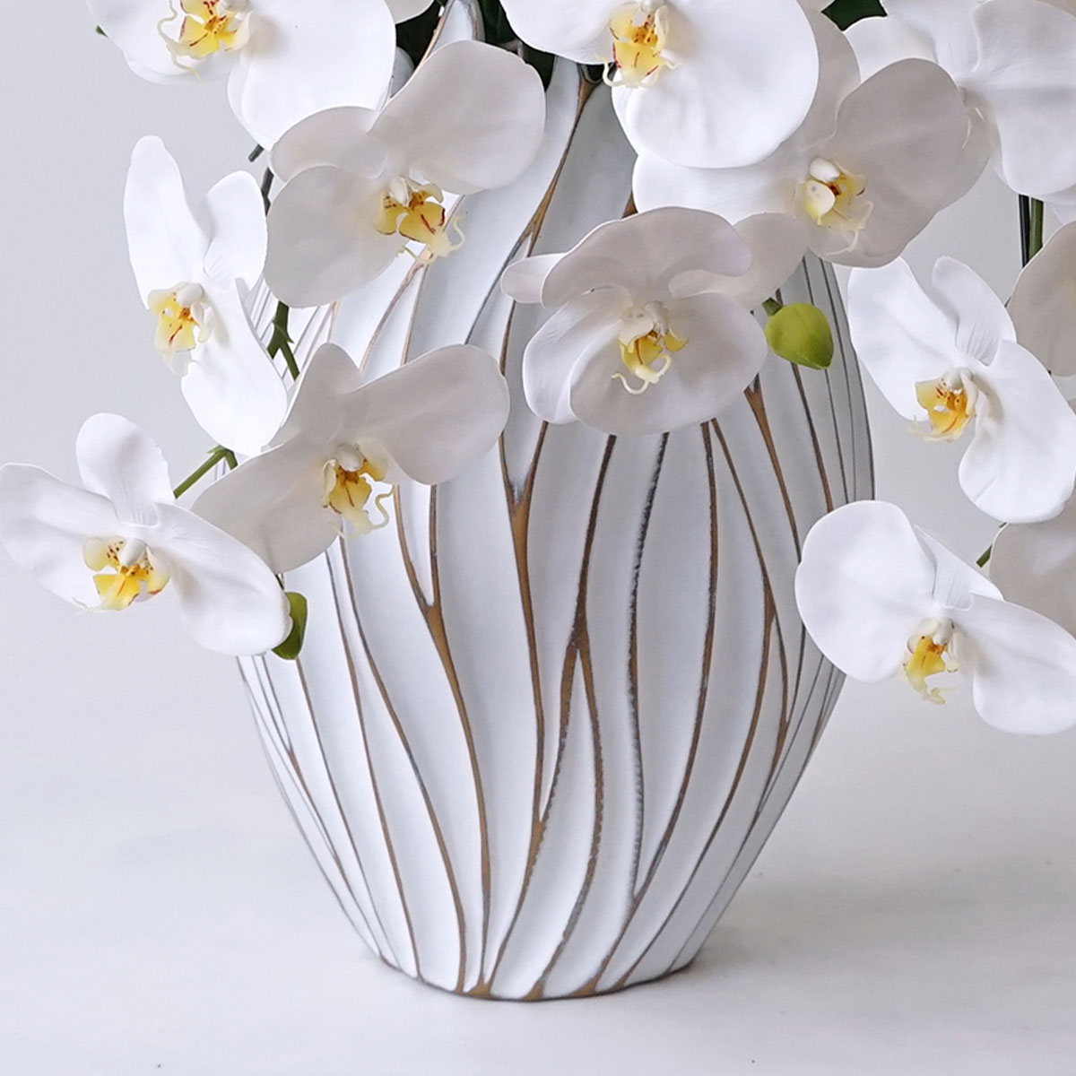 胡蝶蘭鉢 はくらん[05] 5本立ち 80輪 アーティフィシャルフラワー