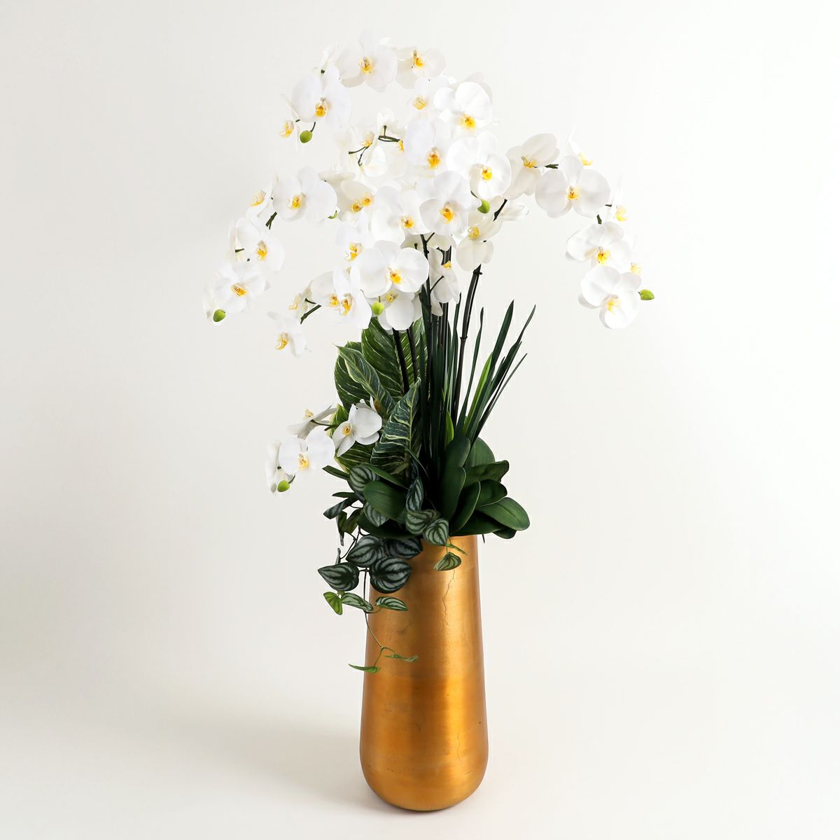 胡蝶蘭 はくらん 7本立 [P-01] BA アレンジ 鉢 アーティフィシャルフラワー 大型商品