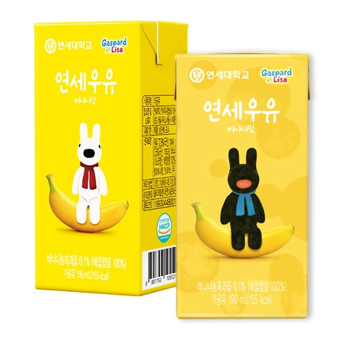 ��¢ YONSEI �Хʥ�̣���� 190ml��1�ĥХʥ�̣�ߥ륯 ��󥻵��� ���󥰥饤�յ��� �ڹ���