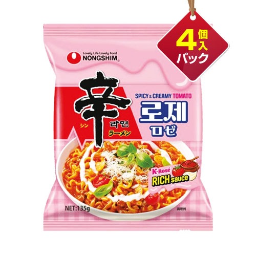 ���� �ɥ顼��� ���� 135g��4������ѥå� K���� K-ROSE�ƥ����� ���� NONG SHIM �ڹ�顼��� ���󥹥���ȥ顼��� �ڹ���