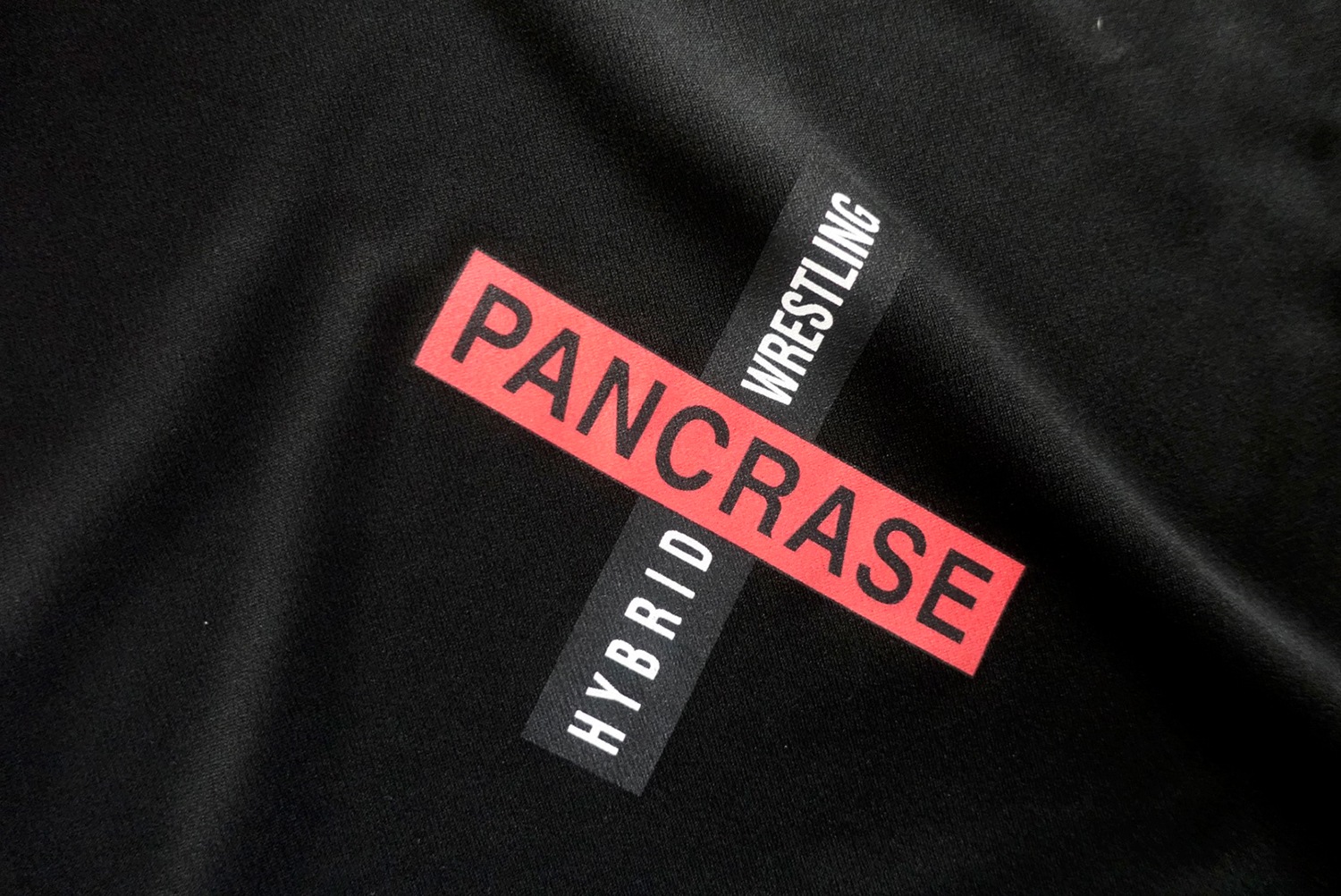 ��PANCRASE��Logo Dry-Tee��BLACK/WHITE��