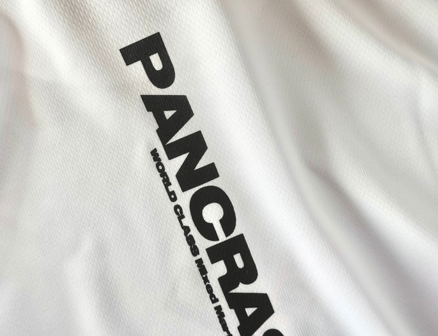��PANCRASE��Logo Dry-Tee��BLACK/WHITE��
