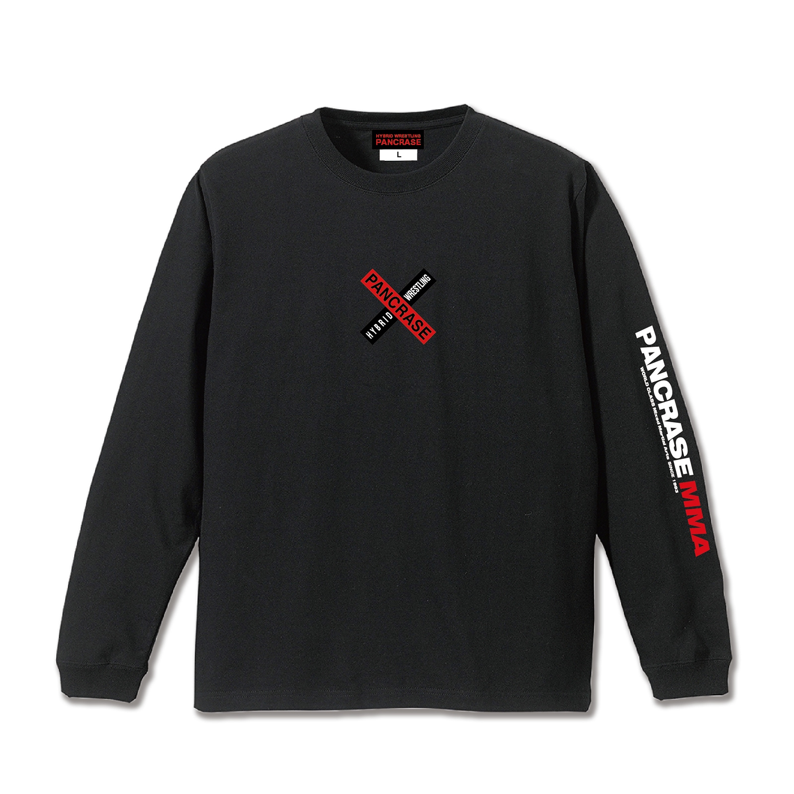 PANCRASELogo Long Sleeve-TeeBLACK/WHITE