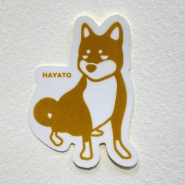 HAYATOステッカー(ホワイト)
