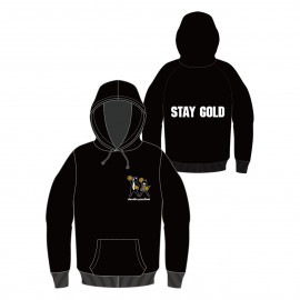 STAYGOLDプルパーカー(ブラック)|■STAY GOLD/SHINY GOLDコラボグッズ
