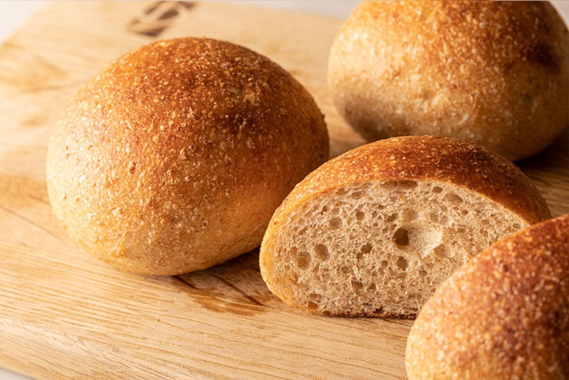 オーガニック小麦・全粒粉プチパン12個/20個