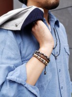 M.Cohen 〔エムコーエン〕 ブレスレット B102401-S ナチュラルホワイトビーズ & シルバービーズ|【M.Cohen】 