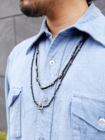 M.Cohen 〔エムコーエン〕 ネックレス N102102-OX ラスティネイルシルバーペンダント&リンクチェーン|NECKLACE|【M.Cohen】 