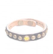 HTC Bracelet slunk Skin Round Studs #1 YEL B/ Leopard