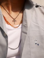 Y.GLAUCA(ワイグラウカ) 　ネックレス　スモールドラゴンフライ＆シルバーチェーン|Necklace|【Y.GLAUCA】 
