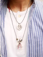 Y.GLAUCA 【ワイグラウカ】 ネックレス シルバースワロープレート＆シルバーボールチェーン|Necklace|【Y.GLAUCA】 