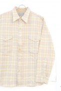 1960s Vintage ��PENDLETON�� L/S Virgin Wool Check Shirts / Beige