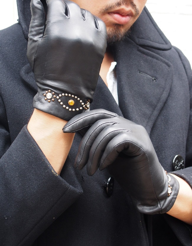 HTC スタッズレザー手袋
