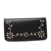 ��ͽ����ա�HTC Sunset Long Wallet Flower Leather #4 BLK N / Black