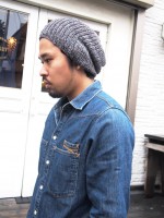 LUCKY BIRD【ラッキーバード】 ウール ミディアムニットキャップ / グレーネップ| KNIT CAP|【LUCKY BIRD】 