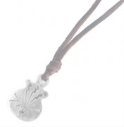 Y.GLAUCA 【ワイグラウカ】 ネックレス シルバーポッタリープレート＆レザーコード |Necklace|【Y.GLAUCA】 
