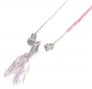M.Cohen 〔エムコーエン〕 ネックレス N10109 シルクスレッドタッセル&チャーム|NECKLACE|【M.Cohen】 