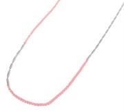 M.Cohen 〔エムコーエン〕 ネックレス&ブレスレット NB102410 シルバーパイプビーズ&レッドコード|NECKLACE|【M.Cohen】 