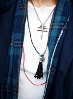 M.Cohen 〔エムコーエン〕 ネックレス ブラックタッセル&チャーム|NECKLACE|【M.Cohen】 