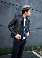 CHANDA〔チャンダ〕カウハイド スタンドカラーキルティングダブルライダースジャケット|LEATHER　JACKET|【CHANDA】