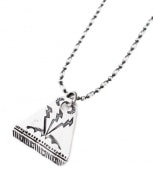 Y.GLAUCA 【ワイグラウカ】 ネックレス シルバートライアングルプレート＆シルバーチェーン|Necklace|【Y.GLAUCA】 