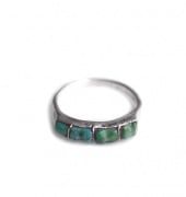 1940s Vintage Navajo ナバホ族 マルチターコイズシルバーリング|Ring|【VINTAGE　JEWELRY】