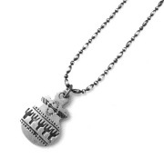 Y.GLAUCA 【ワイグラウカ】 ネックレス シルバーポッタリープレート＆シルバーボールチェーン |Necklace|【Y.GLAUCA】 
