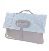 HTC Clutch Bag 2way Denim TQS B / Brown