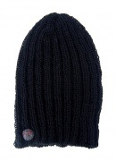 LUCKY BIRD【ラッキーバード】 アルパカ&ウール ミディアムニットキャップ / ブラック| KNIT CAP|【LUCKY BIRD】 