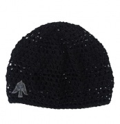 LUCKY BIRD【ラッキーバード】 　リネン＆コットンニットキャップ / ブラック| KNIT CAP|【LUCKY BIRD】 