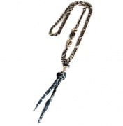 CHAFF DESIGN〔チャフ・デザイン〕Coffee Vintage Indigo Fabric Necklace|NECKLACE|【CHAFF DESIGN】 