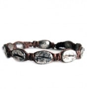 CHAFF DESIGN�̥���ա��ǥ������Coffee Beans Woven Cord Bracelet