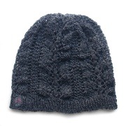 LUCKY BIRD【ラッキーバード】 ウールミディアムニットキャップ アラン / グレイ| KNIT CAP|【LUCKY BIRD】 