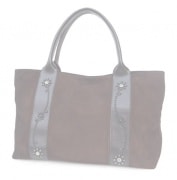 HTC Sunset Tote Bag Flower Suede #2 TQS N / Aging D Brown