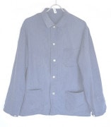 1960s Vintage France Work Cotton Jacket / Navy