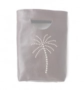 HTC SUNSET Palm tree Shopper Bag / D Brown