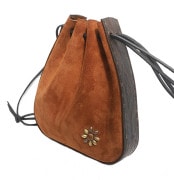 CHAFF DESIGN〔チャフ・デザイン〕Vintage Belt Suede Bag / Camel