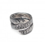 Sample SaleCHAFF DESIGN Shell pattern triple winding Ring