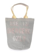 Vintage Remake Military Fabric  paint Tote Bag