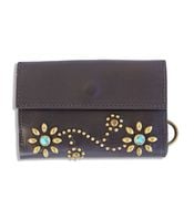 ��ͽ����ա�HTC Sunset Short Wallet Flower TQS B / D Brown