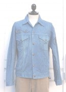 IrregulaR��by ZIP STEVENSON �ڎ��ڎ��ގ��׎��� ���� FLOWER&PEACE STUDS JACKET��/INDIGO