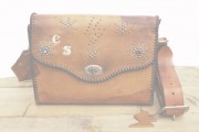 IrregulaR��by ZIP STEVENSON �ڎ��ڎ��ގ��׎��� ��VINTAGE RIMAKE HIPPY BAG  /  FLOWER STUDS